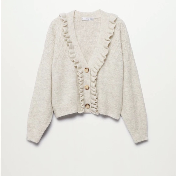 Mango Ruffle Cardigan - Picture 7 of 10